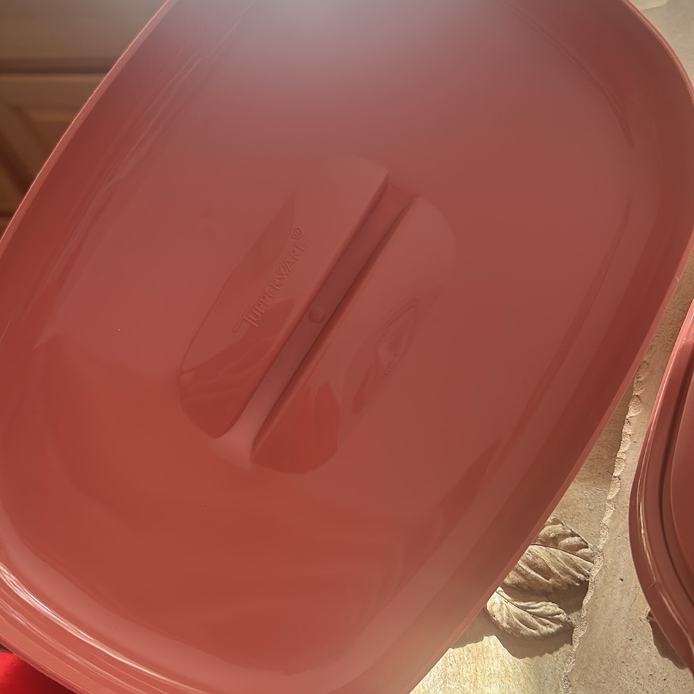 Retro 1980s 1990s Mauve Tupperware steamer colindar tray - Picture 3 of 7